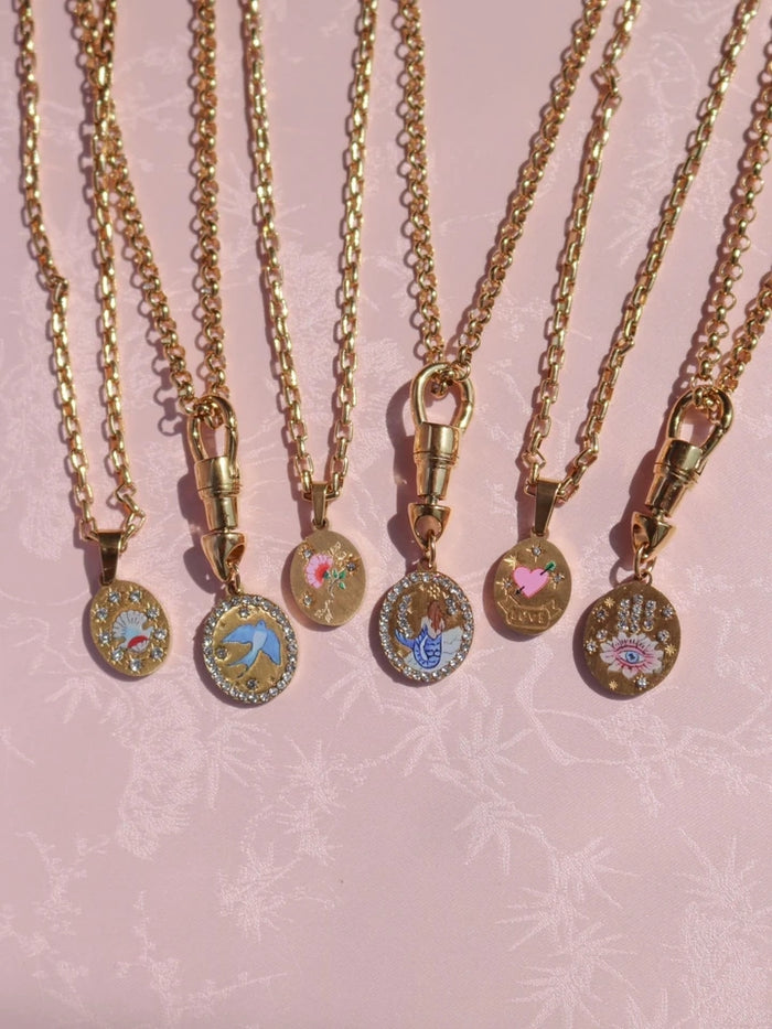 Vintage Mermaids Secret Steel Necklace