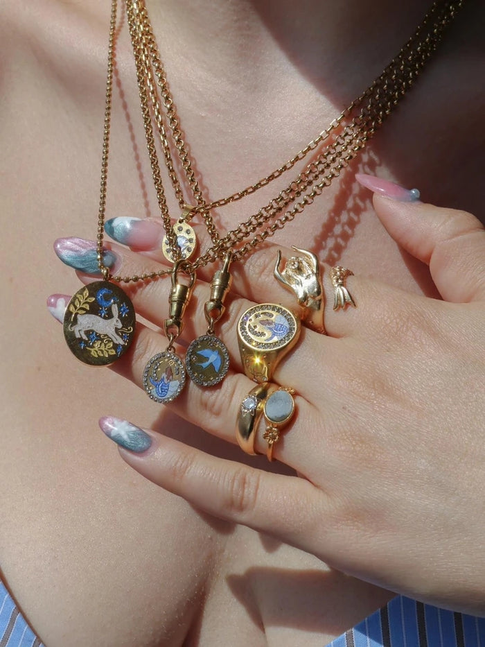 Vintage Mermaids Secret Steel Necklace