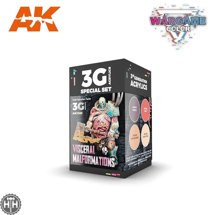 Wargame Set. Visceral Malformations AK Paint Sets AK Interactive