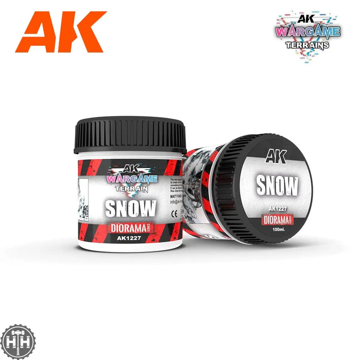 Wargame Terrain: AK1227 Snow 100ml Diorama effects AK Interactive