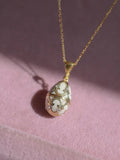White Chick Easter Necklace 925 Sterling Silver