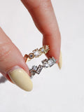 White Crystal Ring