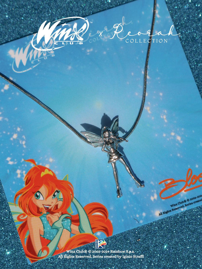 Embrace Bloom's original fairy transformation with the Winx Club® Bloom Magic Winx Necklace. Officially licensed jewelry inspired by Bloom's iconic Magic Winx look. A magical collectible for every Winx Club fan.