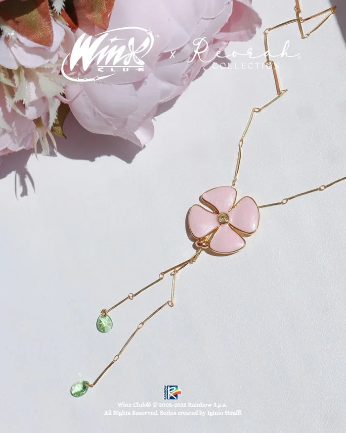 Winx Club Flora Flower Lariat Necklace