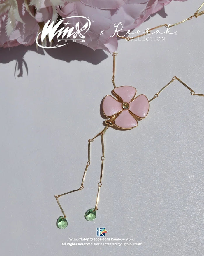 Winx Club Flora Flower Lariat Necklace