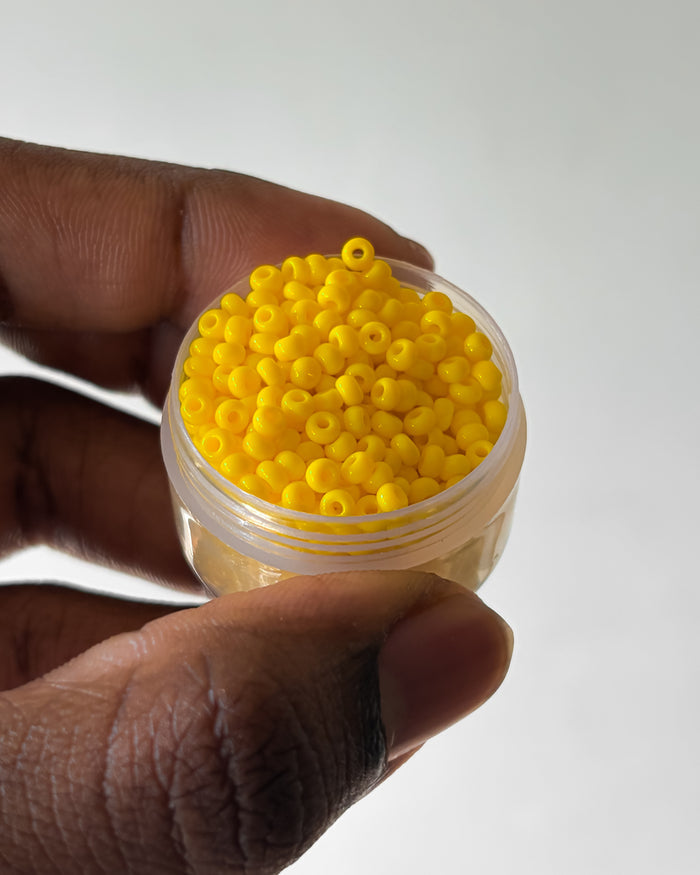 Yellow 8/0 size seed beads