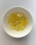 Yellow mini leaf beads - 25 grams