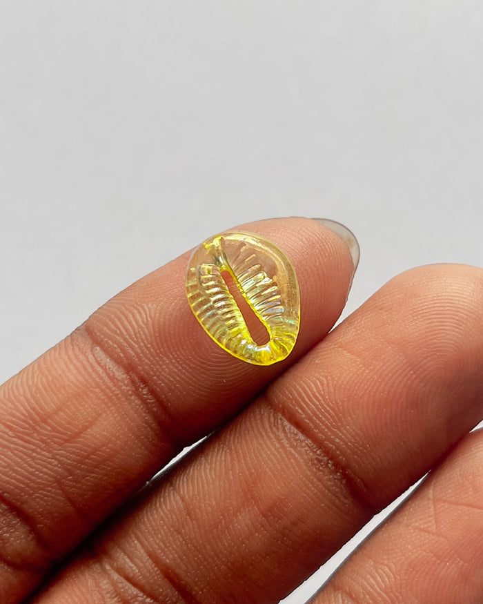 Yellow shell beads - 25 grams